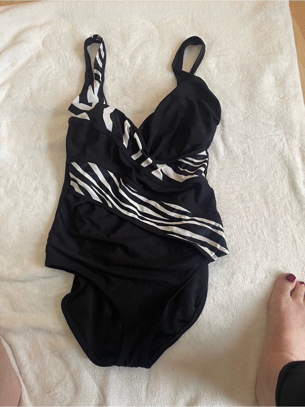 Ladies black bathing suit